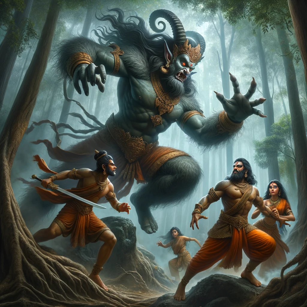 The Ascetics Abandon Chitrakuta